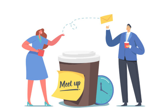 Colleagues Meetup Concept