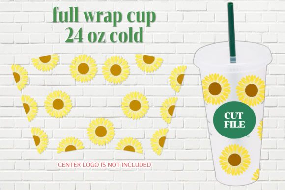 Seamless Full Wrap Sunflower Starbucks