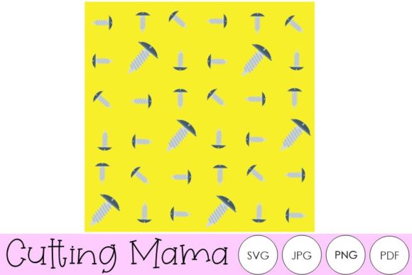 Yellow Screw Seamless Pattern